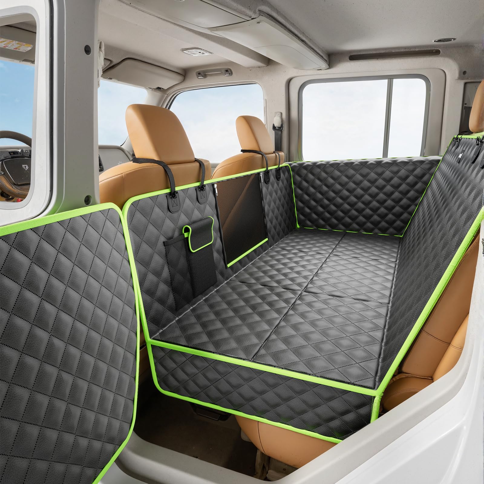 Pecute Back Seat Extender for Dogs 56.29 * Car Window Fixing Seat