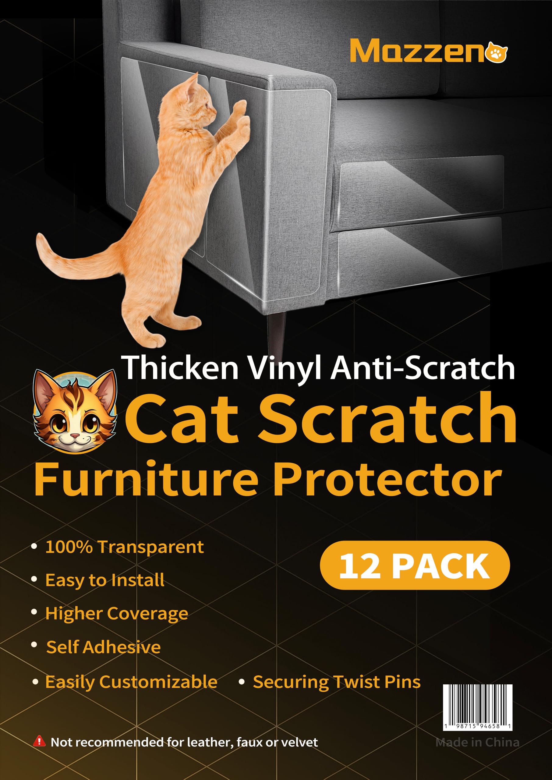 Cat Scratch Couch Furniture Protector: Thickened Protectors Sofa Cover