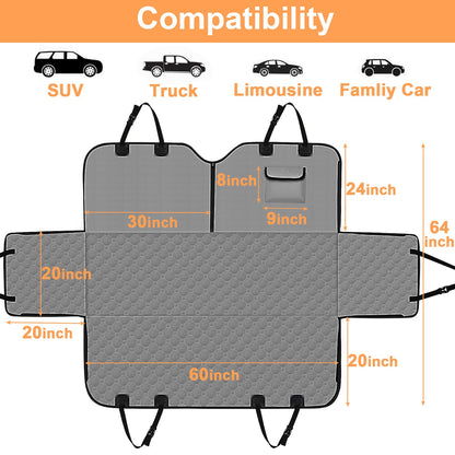 Mancro Dog Car Seat Cover, 2026 Upgraded 600D Heavy Duty Seat