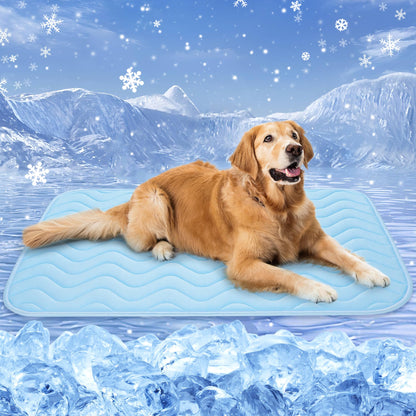 ZENGAOOU Dog Cooling Mat for Hot Weather-Waterproof Portable Mat