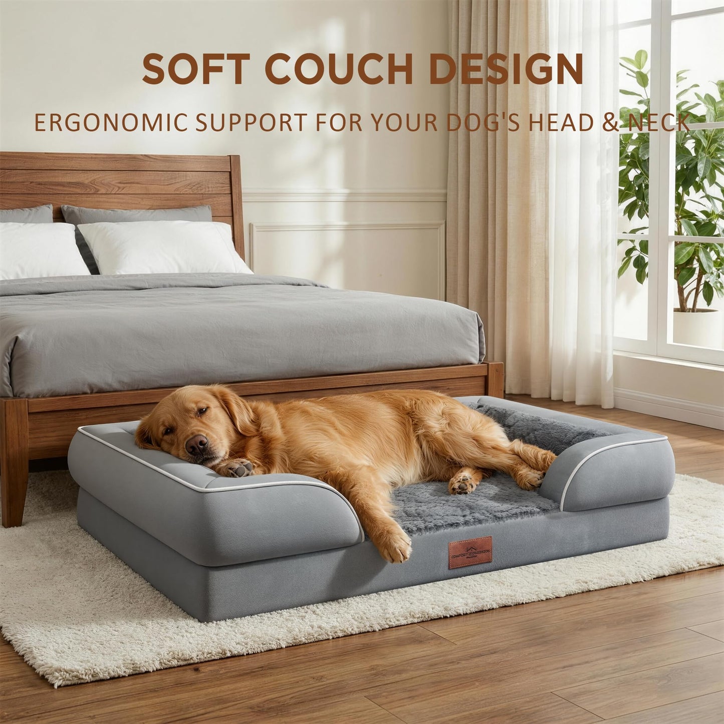 Comfort Expression Orthopedic Dog Bed for Large Dogs Waterproof Bed