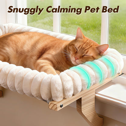Zoratoo Cloud-Cuddle Cat Perch for Window Sill with Bolster, Bed