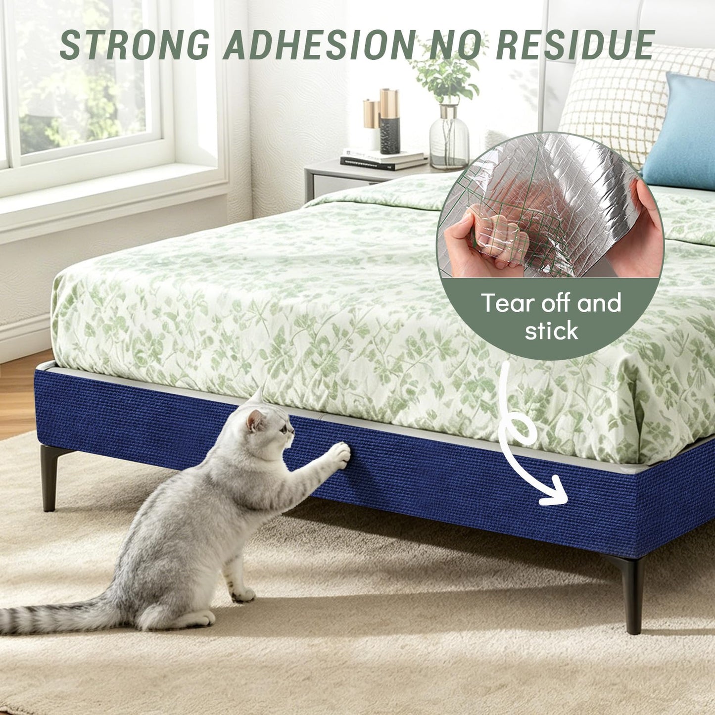 Cat Scratch Couch Protector x15.8" Self-Adhesive Furniture Bed