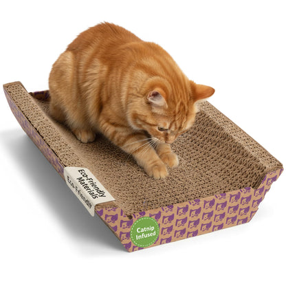 SmartyKat Super Scratcher Chaise Corrugated Cat Scratcher, Scratcher