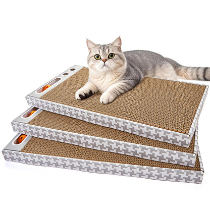 MARKARBARKA Cat Scratching Board 3 Pack Reversible Cardboard Scratcher