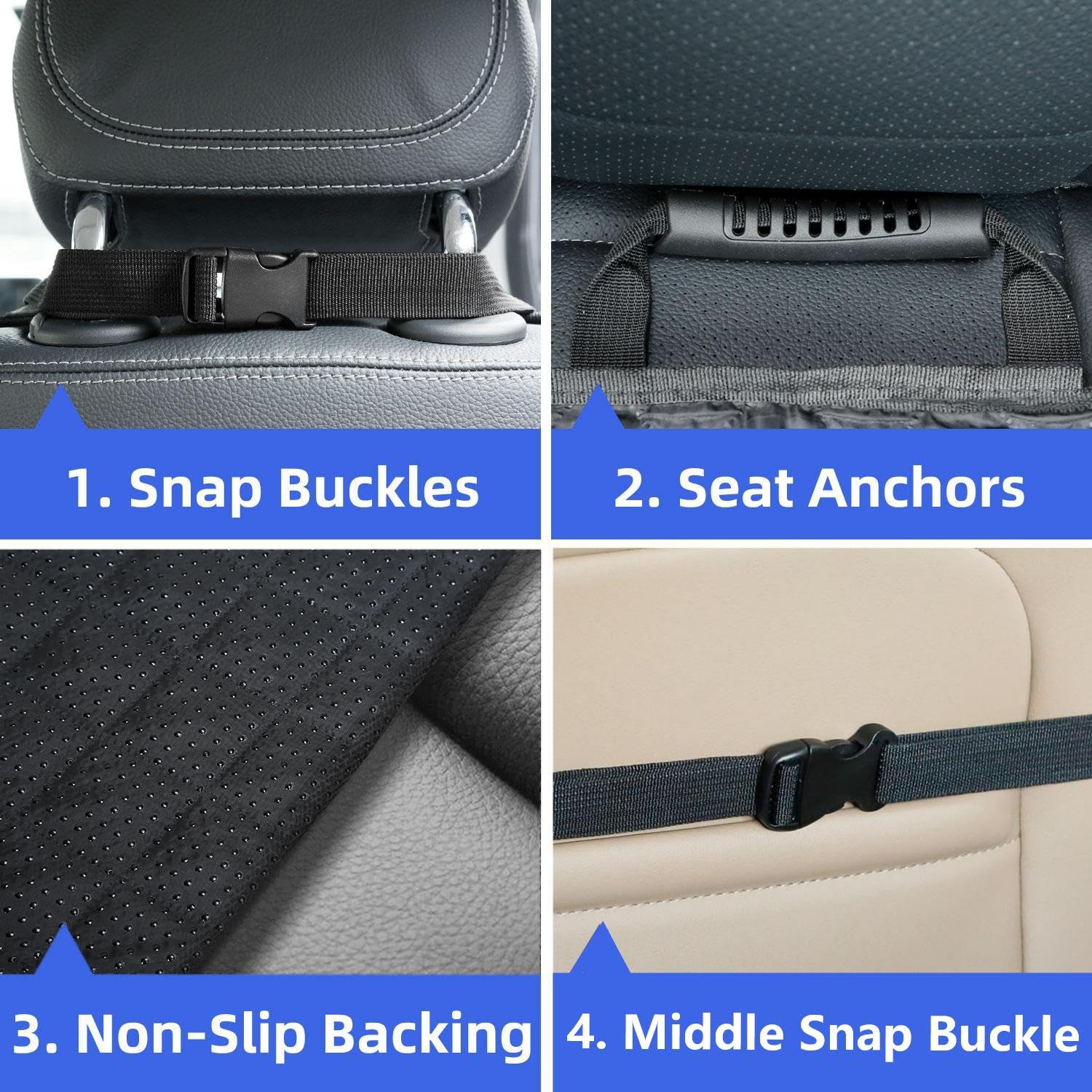 PETICON Front Seat Cover 2 Pack, Full Protection Dog Car Seat Cover
