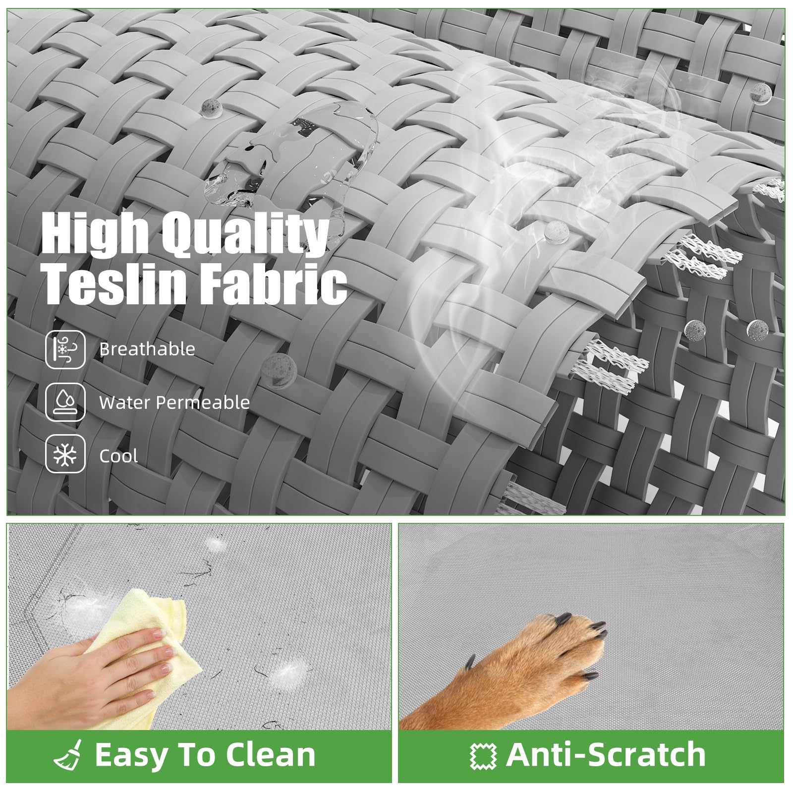 Simple Trending Raised Dog Bed for Extra Large Dogs, Waterproof Bed