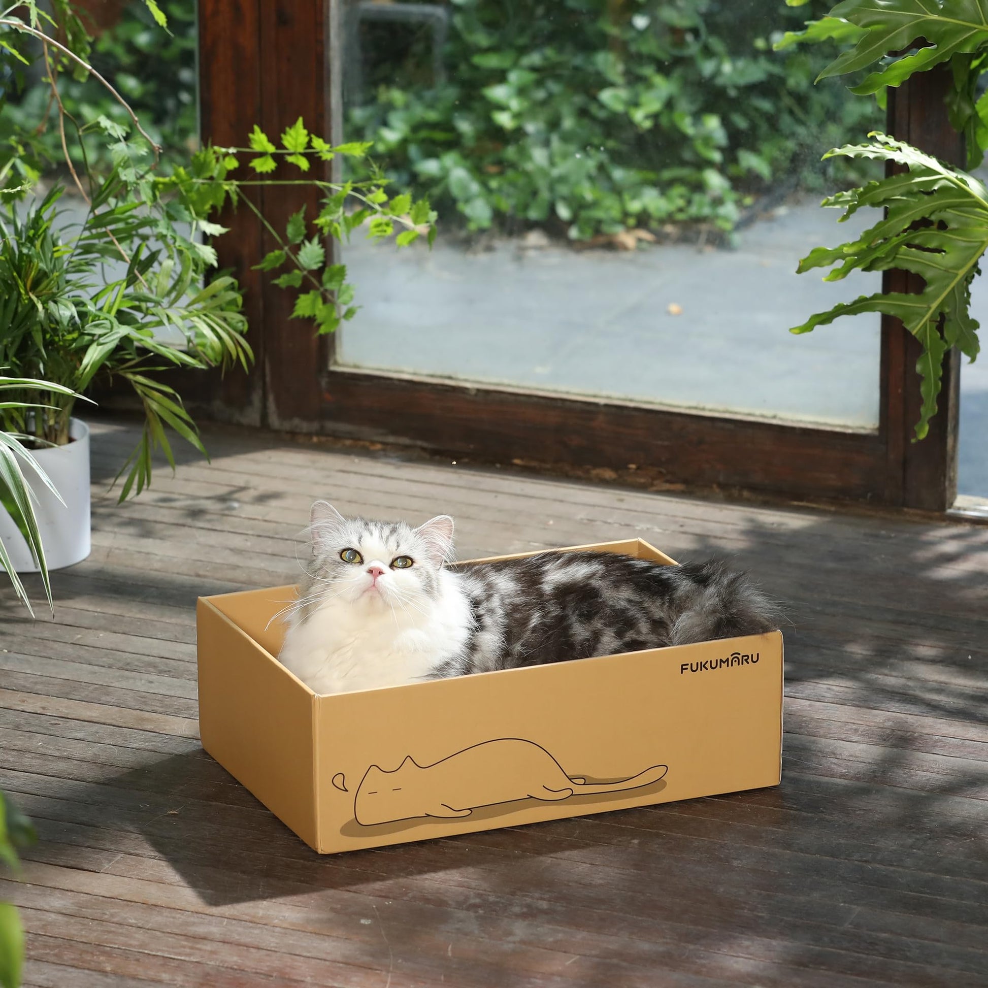 FUKUMARU 5 PCS Cat Scratching Boards, Width Ex-Large Cat Scratcher