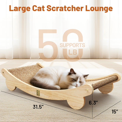 Ordora Extra Large Cat Scratcher: Cat Scratch Pad&Bed Lounge