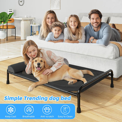 Simple Trending Elevated Dog Bed for Large Dogs, Cooling Raised Bed