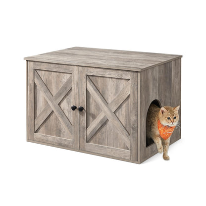 Feandrea Cat Litter Box Enclosure, Litter Box Furniture Hidden, Box