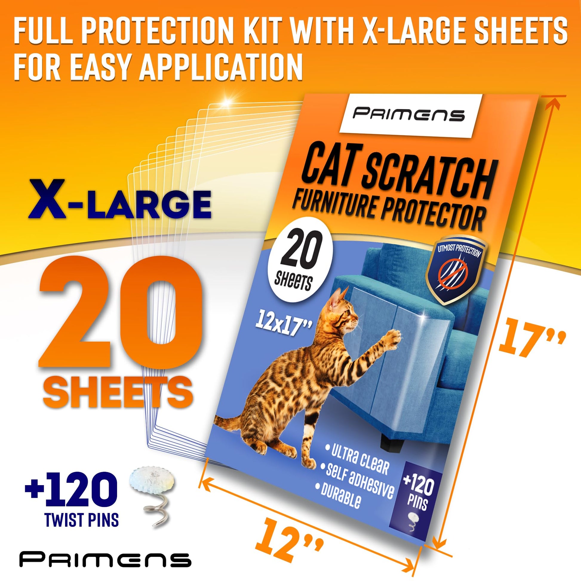 Heavy Duty Cat Scratch Deterrent Furniture Protectors for Furniture
