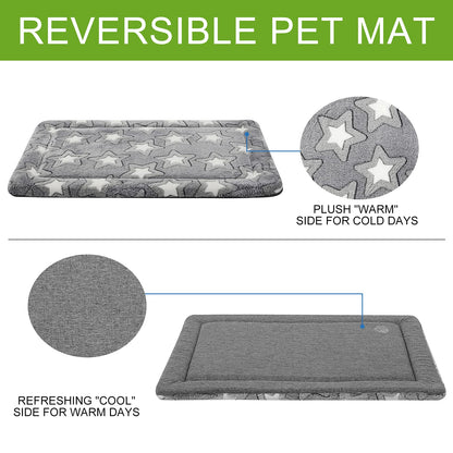 EMPSIGN Fancy Dog Bed Mat, Pet Bed Pad Reversible (Cool Warm), Bed