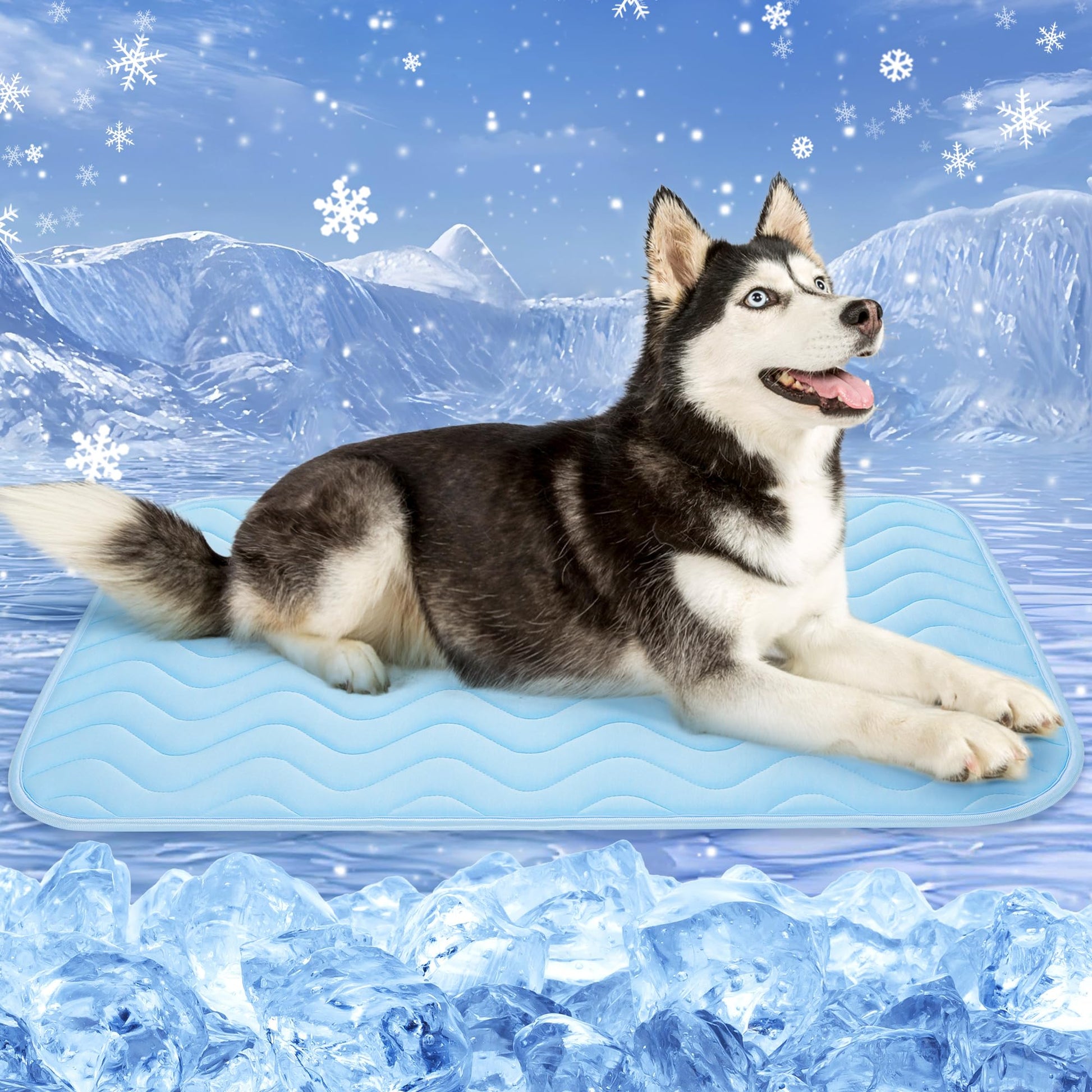 ZENGAOOU Dog Cooling Mat for Medium to Large Dogs 40" x 28" Mat