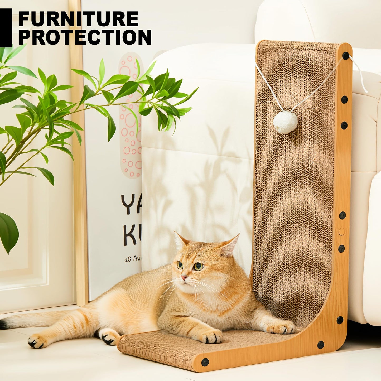 Markarbarka Value 2-Pack L-Shaped Cardboard Cat Scratcher, Scratchers