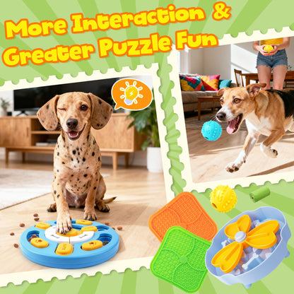 Forfon Curated Dog Puzzle Toys for Boredom and Mental Stimulation Set