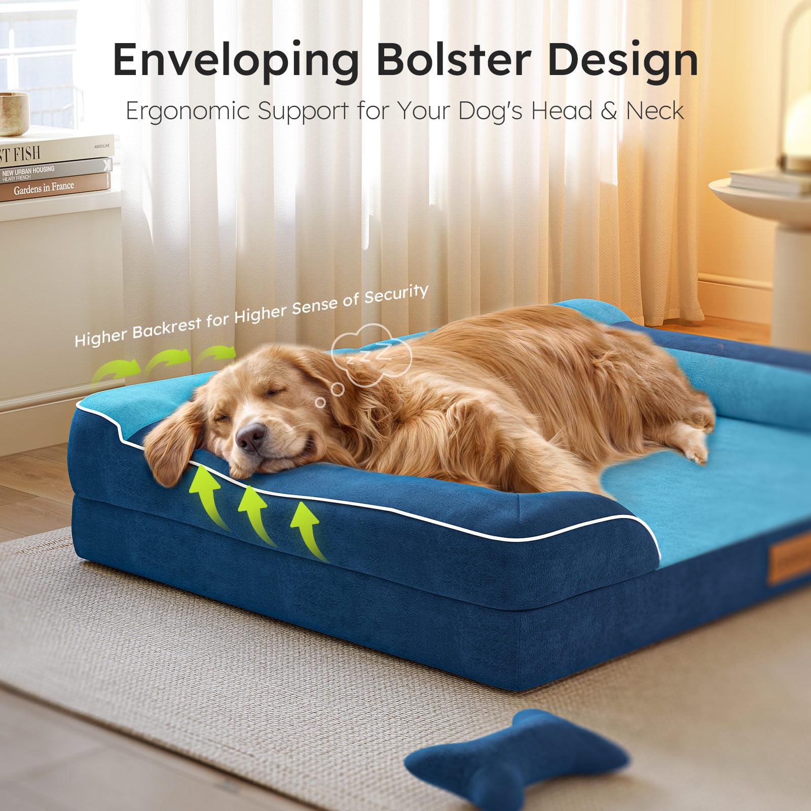 CWAWZ XXL Dog Bed for Extra Large Dogs, Giant Orthopedic Dog Bed