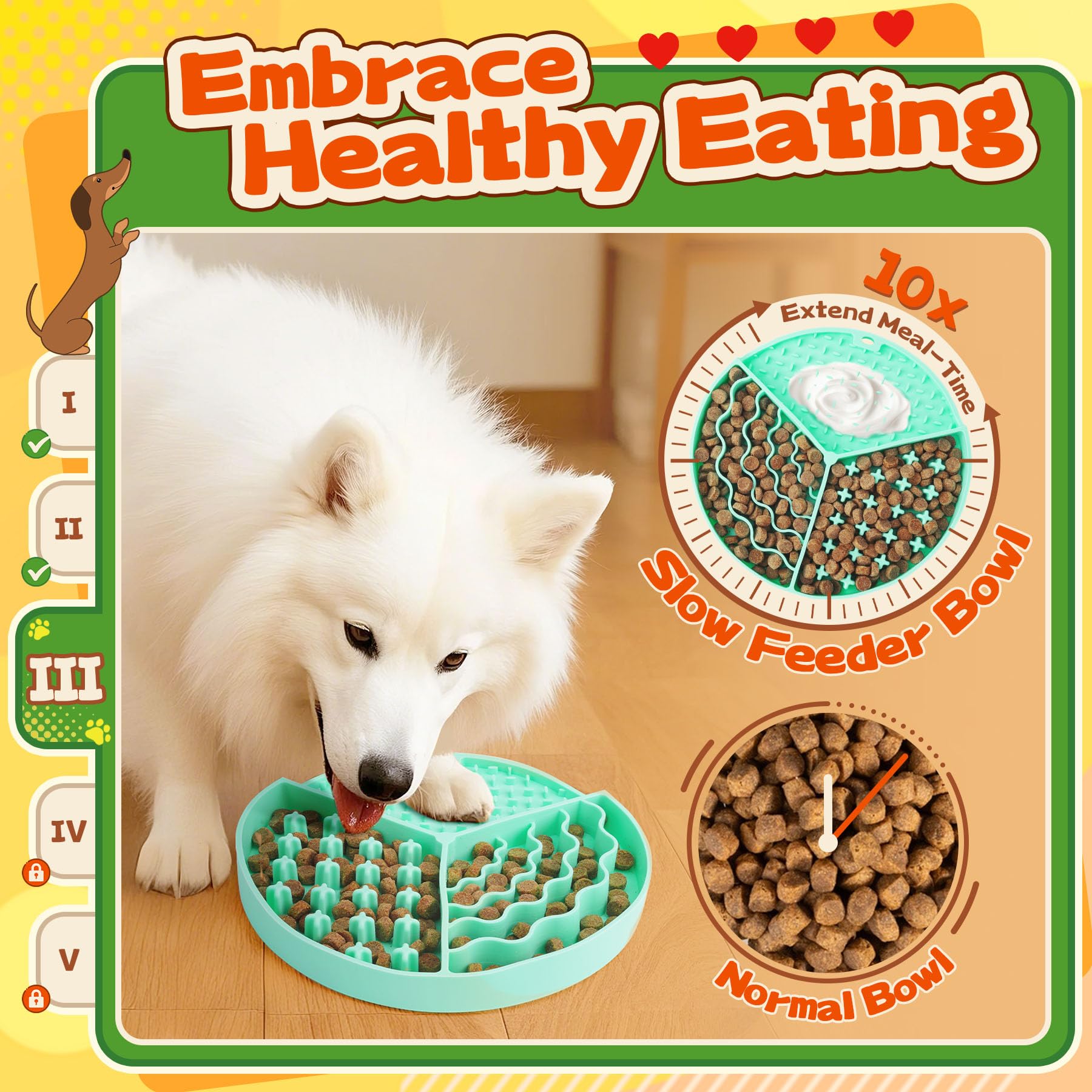 Forfon 10 Pack Complete Dog Puzzle Toys Set-Dog Lick Mat Feeding Toys