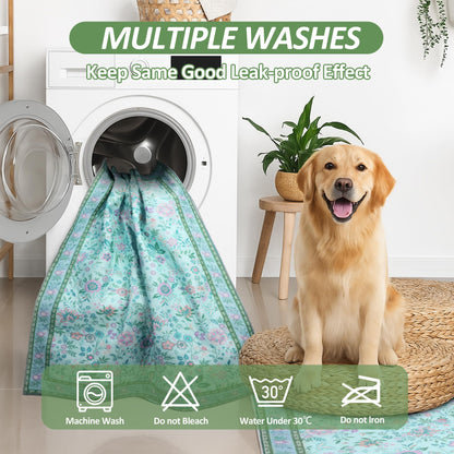 Baodan Washable Reusable Pee Pads for Dogs, 2 Pack Large x48" Crate