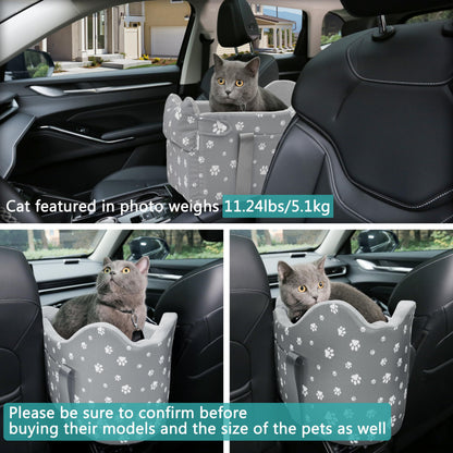 Cullaby Center Console Dog Car Booster Seat for Small Dogs 0- Seat