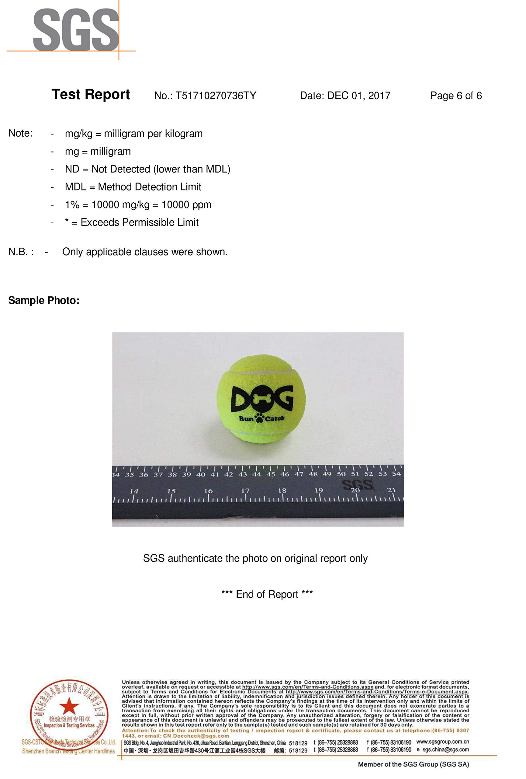 INSUM Tennis Balls for Dogs 12 Pack 2.5'' Durable Non-Toxic Balls