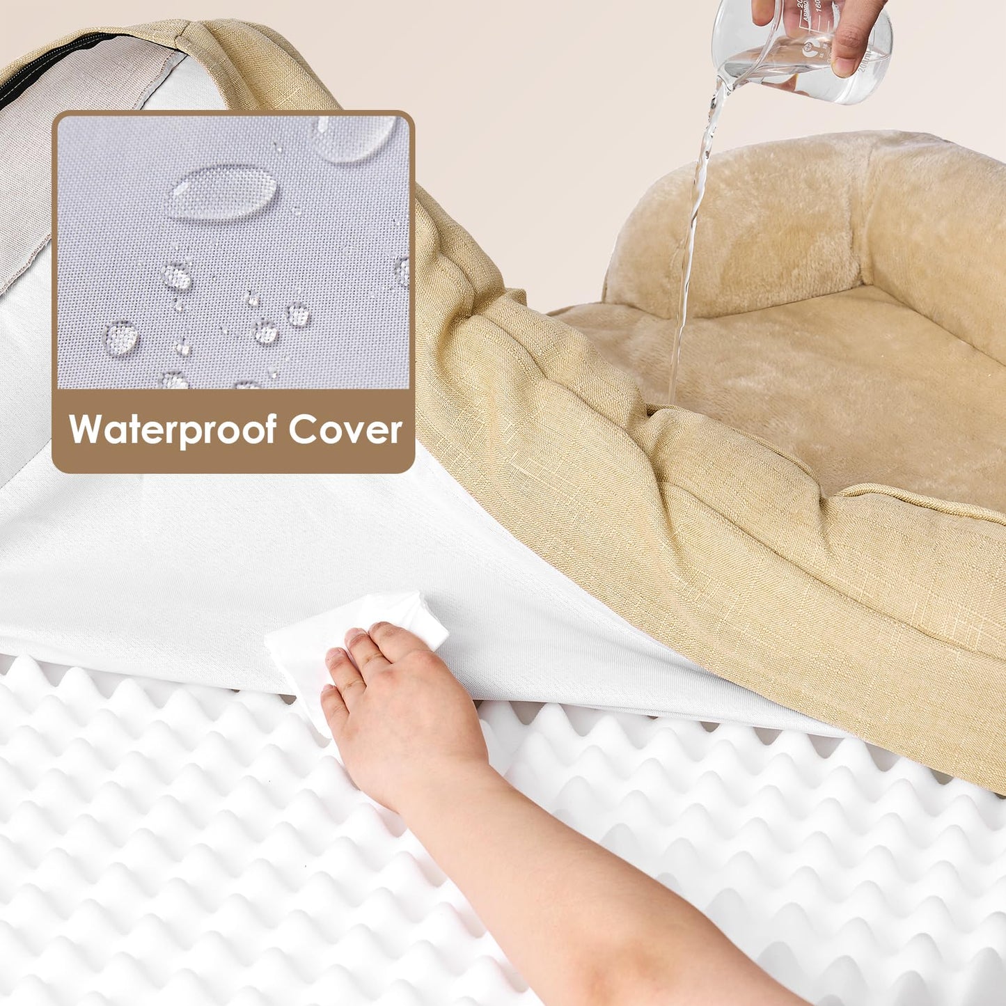 EHEYCIGA Orthopedic Dog Beds for Extra Large Dogs, Waterproof Bed
