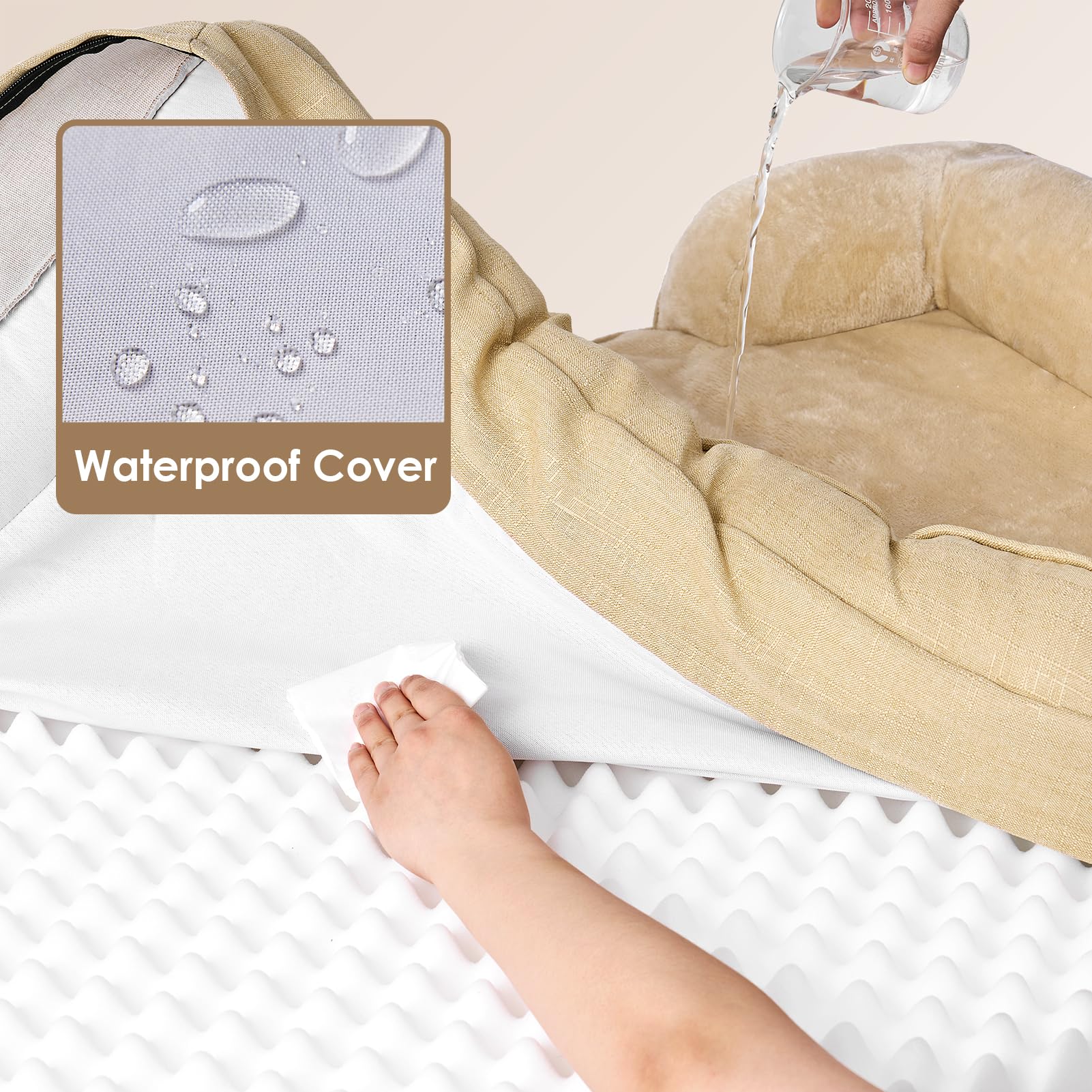 EHEYCIGA Orthopedic Dog Beds for Extra Large Dogs, Waterproof Bed
