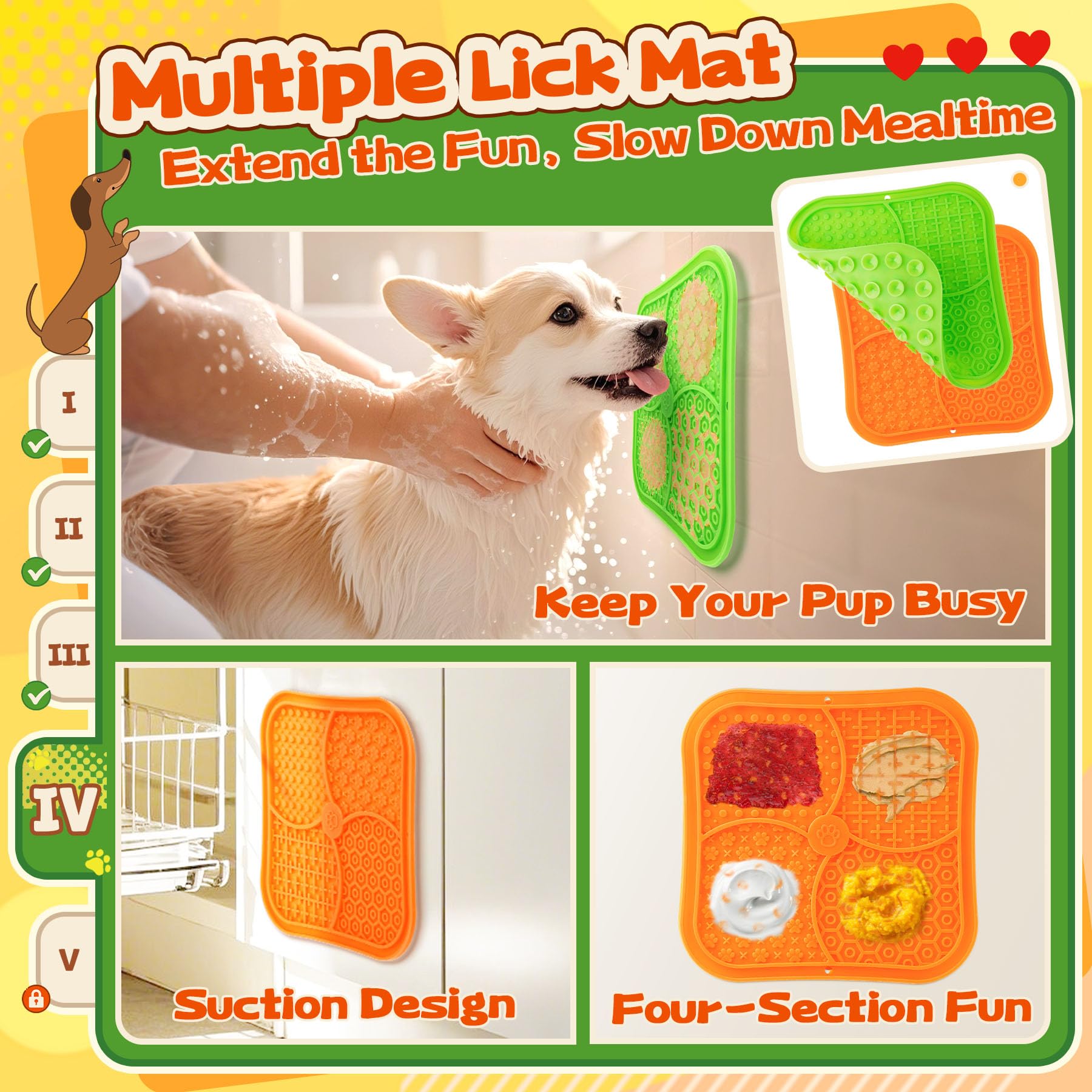 Forfon 10 Pack Complete Dog Puzzle Toys Set-Dog Lick Mat Feeding Toys