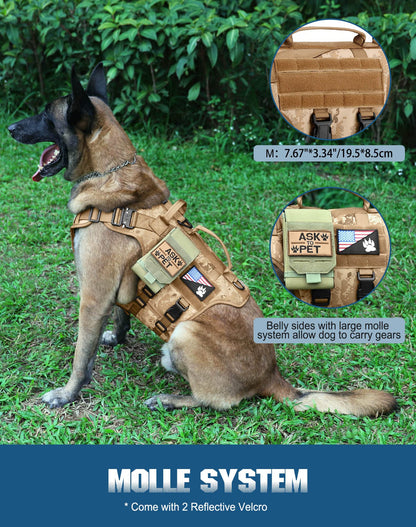 Tactical Dog Harness PETNANNY Dog Harness Service Dog Vest