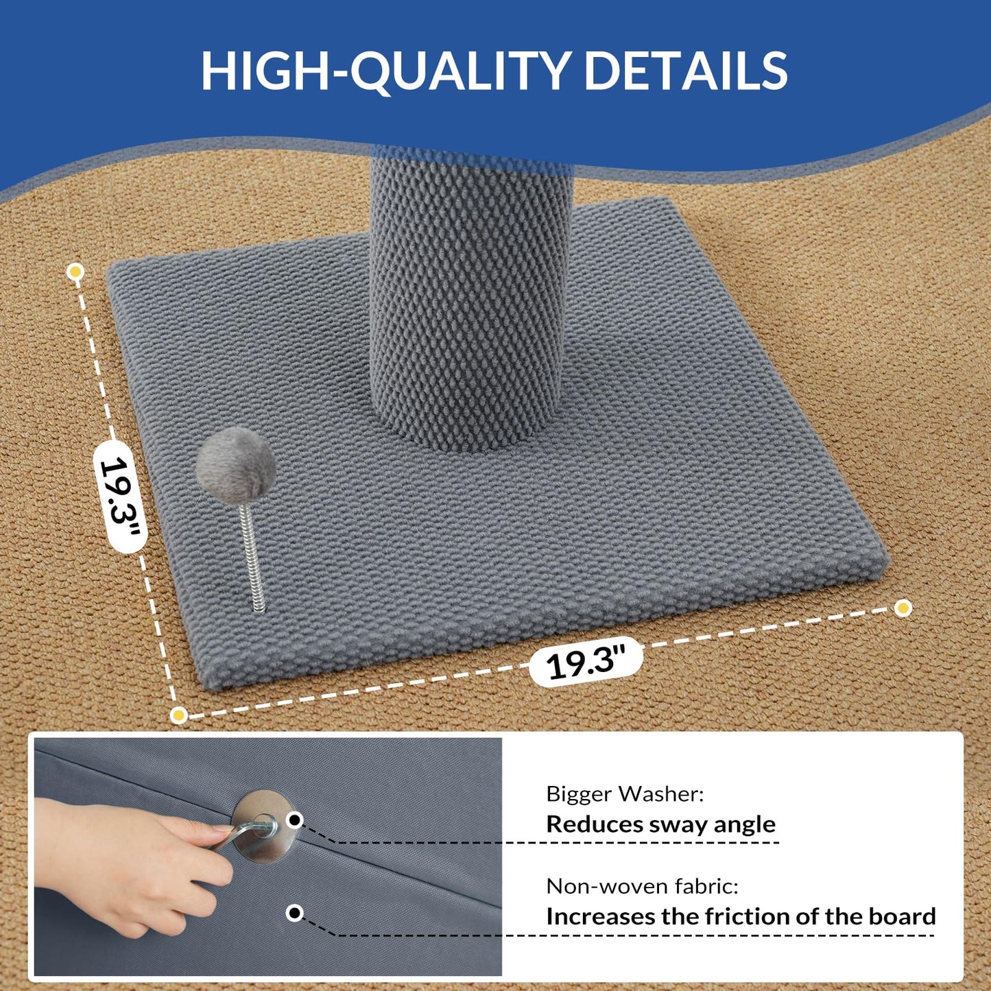 Cat Craft Cat Scratching Post Large Reticulate Carpet Scratching Post