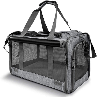 GAPZER Pet Carrier for Large Cats, Soft-Sided Cat Carrier