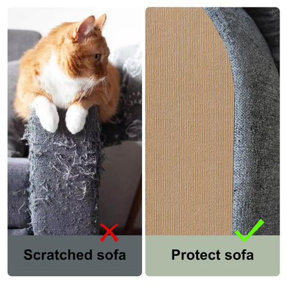 Cat Scratching Carpet Mat, Self-Adhesive Trimmable Cat Climbing Post