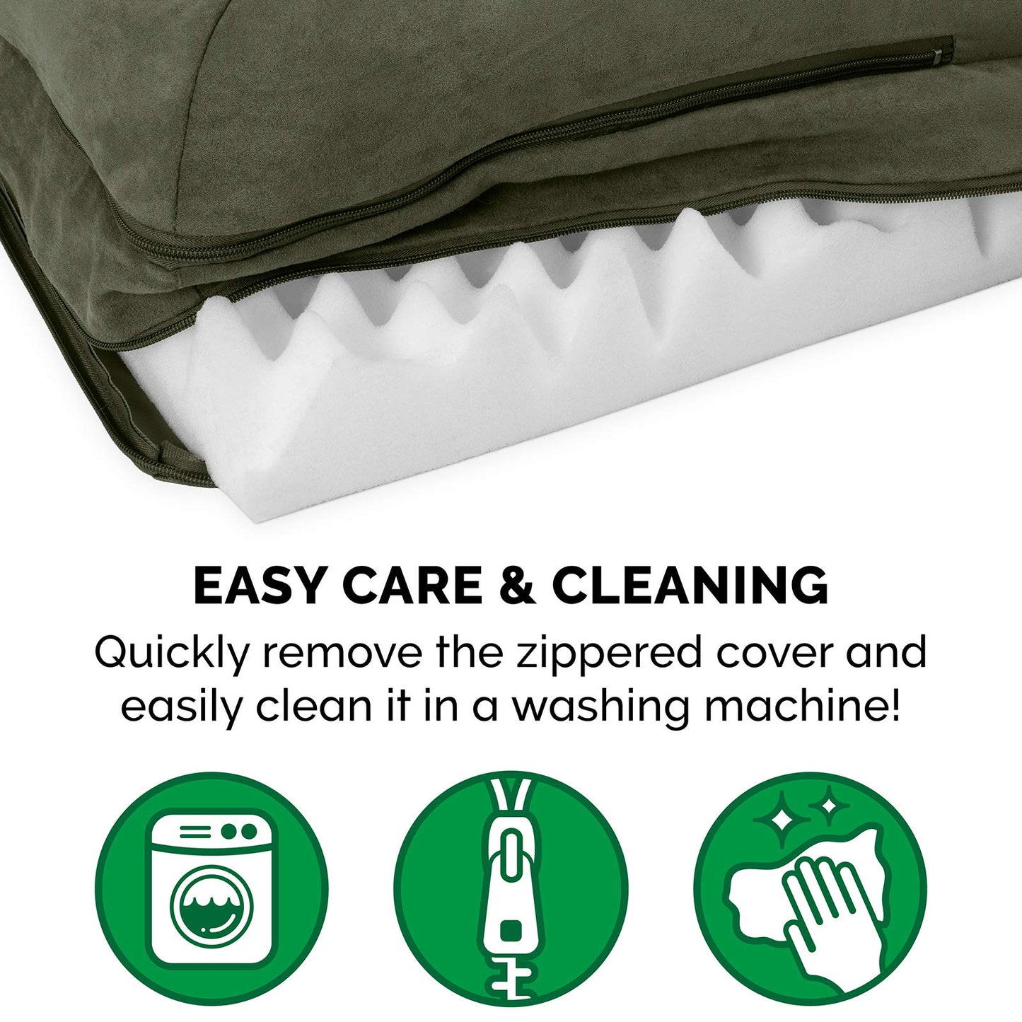 Furhaven Orthopedic Dog Bed for Large/Medium Dogs w/ Removable Bed