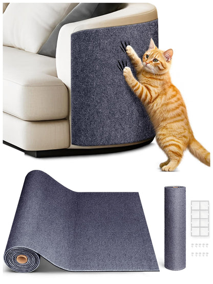 TLNNK x15.8" Cat Scratch Mat, Trimmable Self-Adhesive Carpet, DIY Pads