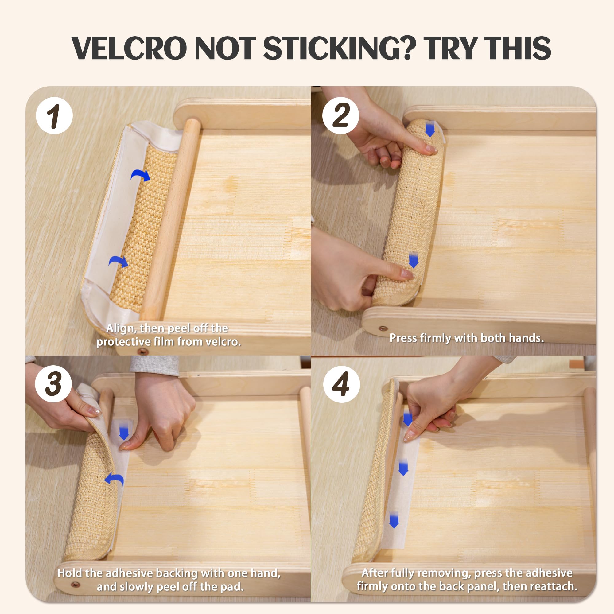PETKARAY 105° Sisal Cat Scratcher, Sisal Scratch Pad for Indoor Pad