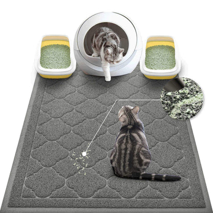 WePet Cat Litter Box Mat, Kitty PVC Pad, Durable Trapping Rug Mat
