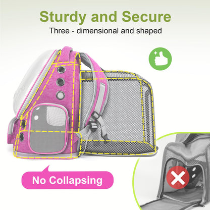 Cawypety Expandable Cat Backpack,Cat Bubble Backpack Carrier