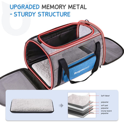 BurgeonNest Cat Carriers for Small Cats Under 15, Medium Puppy Bag