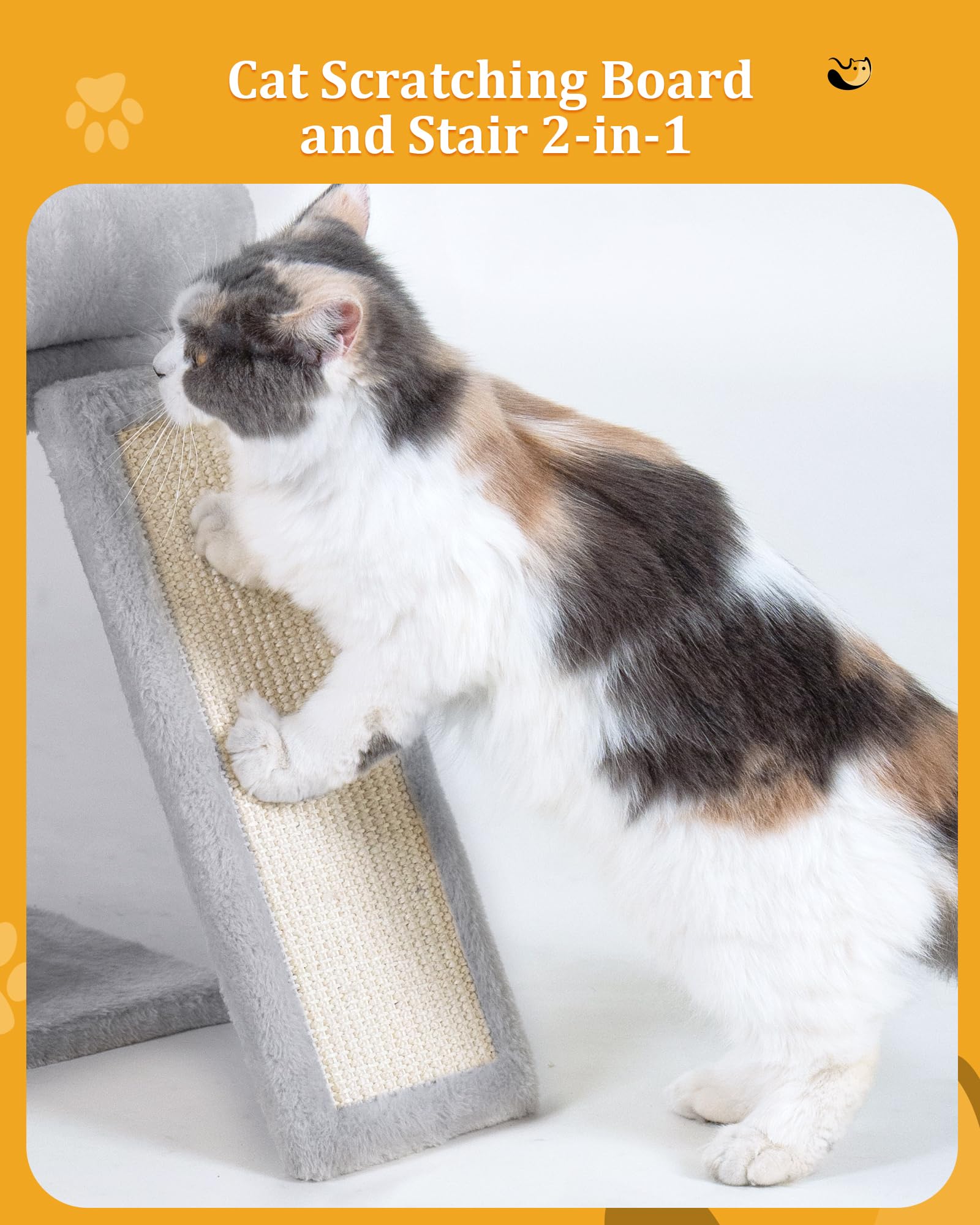 Aechonow Cat Tree Tower for Large Cat, Cat Bed House with Large Bed