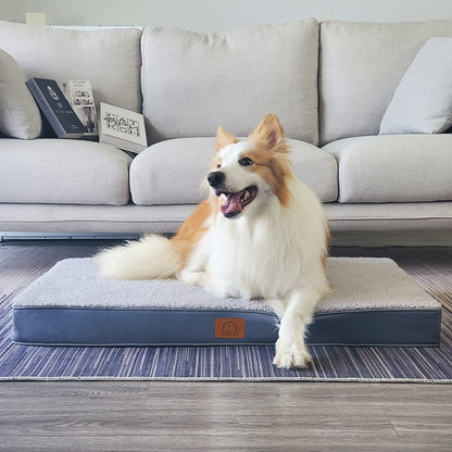 Sunheir Orthopedic Dog Bed for Large Dogs Big Waterproof Dog Crate Bed