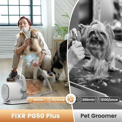 Dog Grooming Vacuum and Kit, Clipper Nail Trimmer Grinder, Clipper