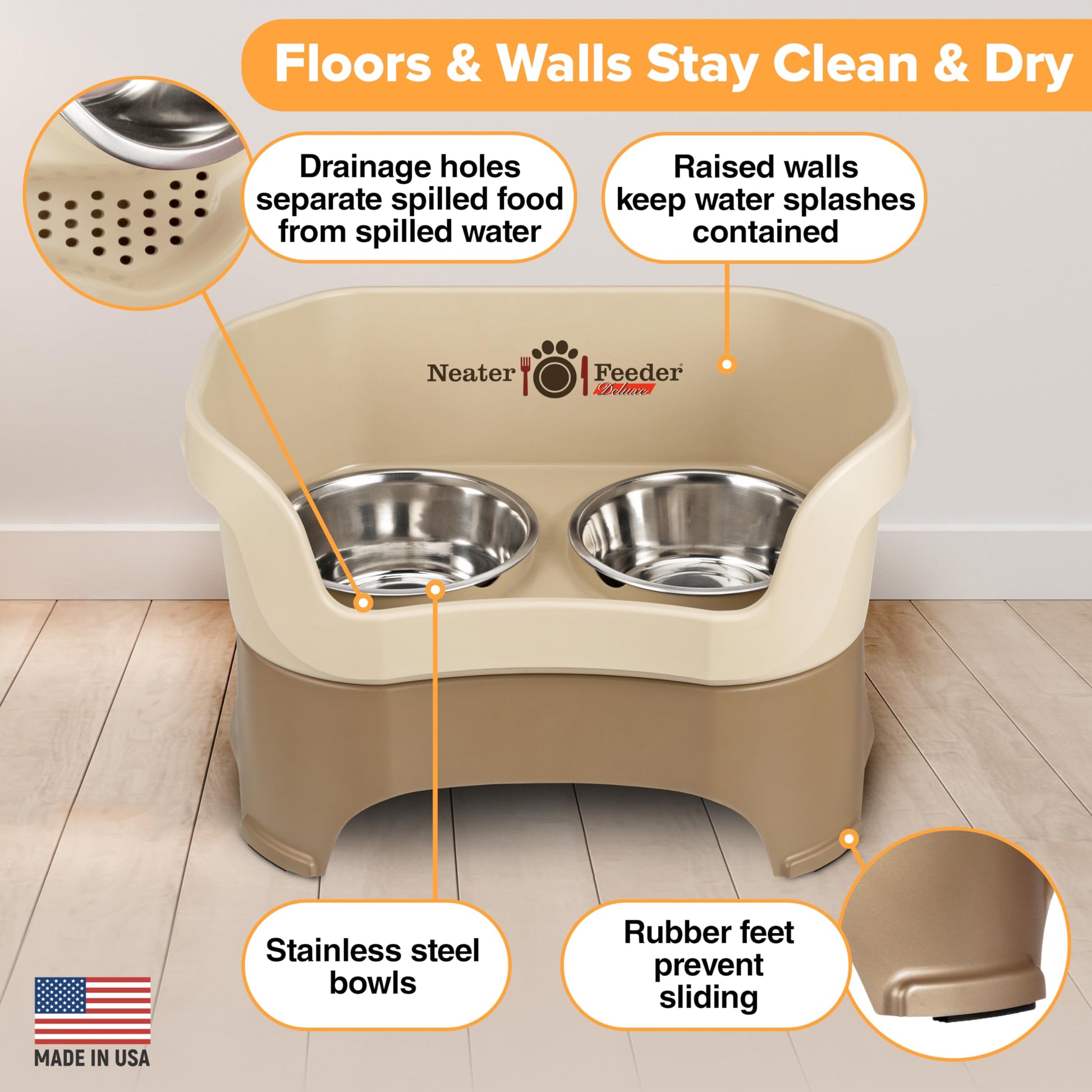 Neater Pet Brands Neater Feeder Deluxe Mess Proof Dog Bowls Bowl
