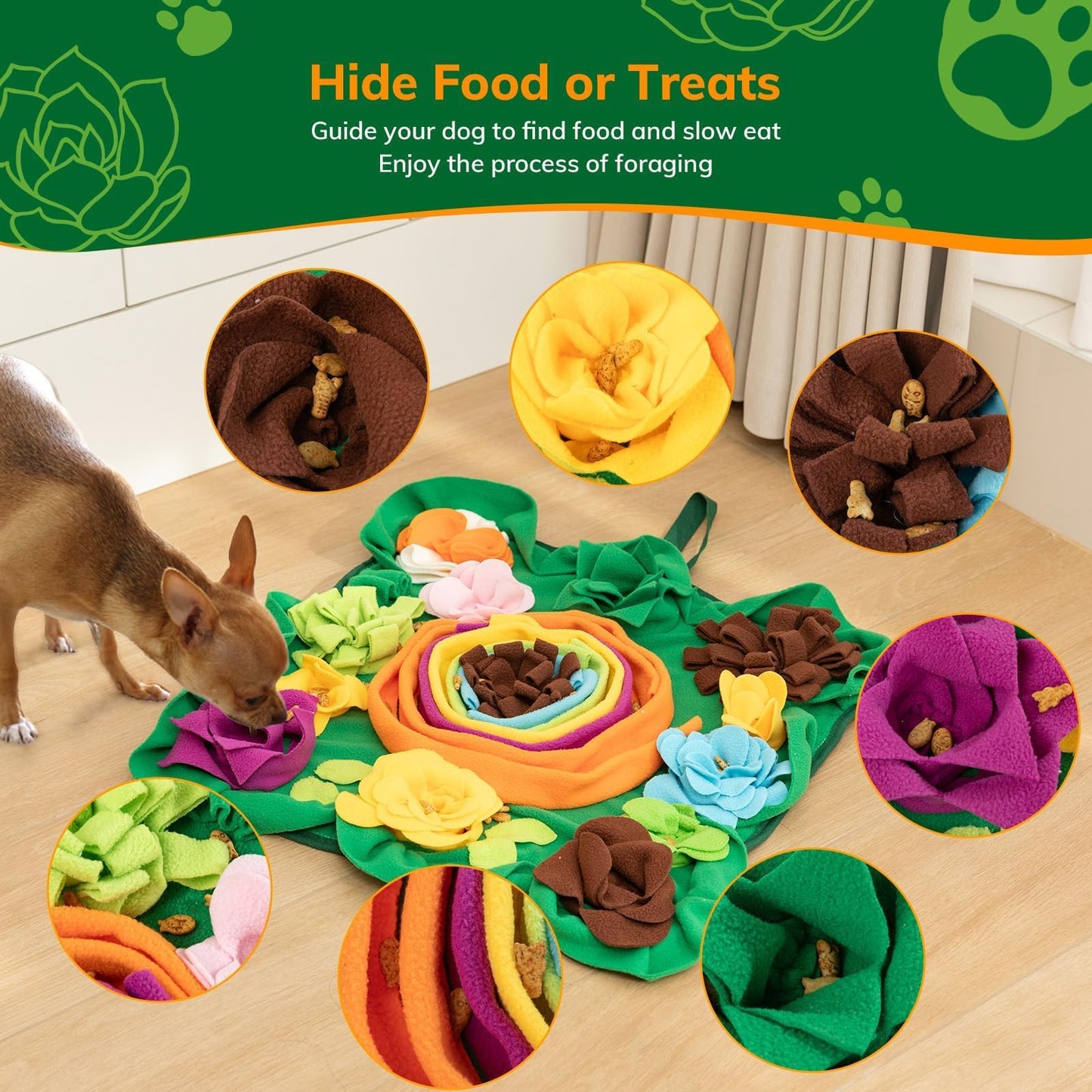 PUHOHUN Snuffle Mat for Dogs -Interactive Dog Toys to Keep Them Toys