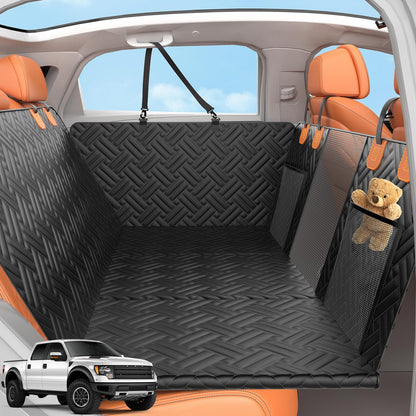Back Seat Extender for Trucks,Hard Bottom Car Seat Cover
