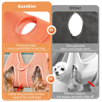 Guzekier Dog Grooming Hammock Harness for Dogs, Dog Nail Clipper