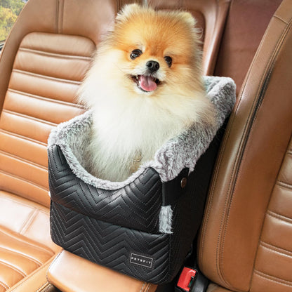 PETSFIT Center Console Dog Car Seat with Safe Protection Hooks, Seat