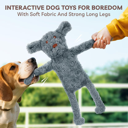 SHARLOVY No Stuffing Dog Toys 5 Pack, Crinkle Interactive Dogs Toy