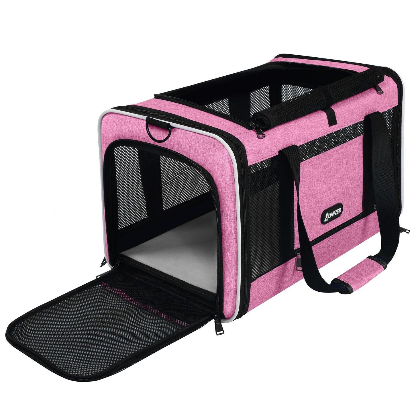 GAPZER Cat Carrier 18x11x11 Delta Airline Approved, Easy Load Bag