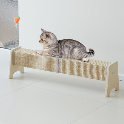 Aberatail Cat Scratching Post, 30" Horizontal Sisal Scratch Post Toy