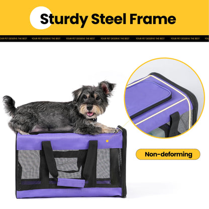 Conlun Dog Carrier Soft Sided, Large Cat Carrier with Inner Safety Bag